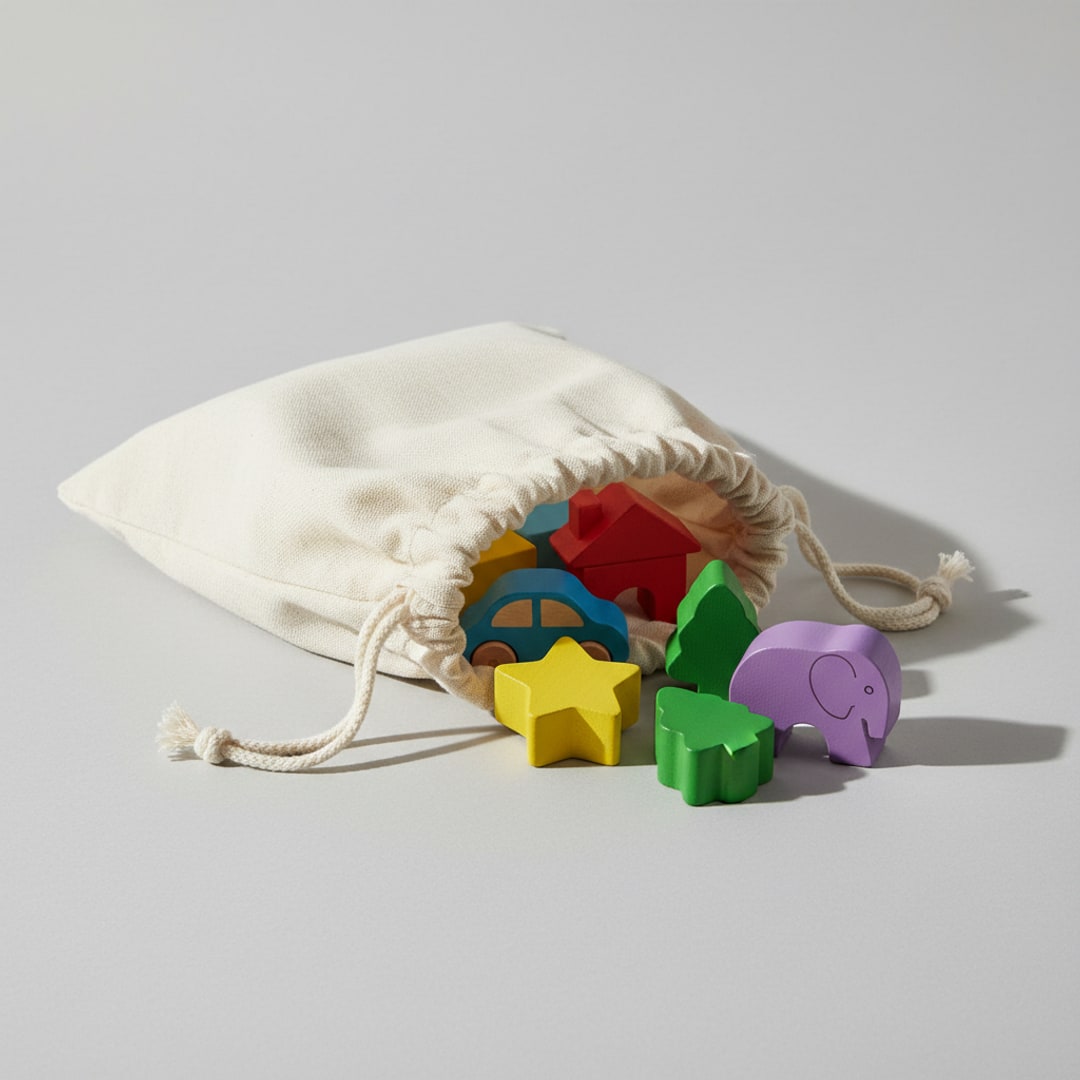 Cotton Drawstring Play Bag — Spinner Play
