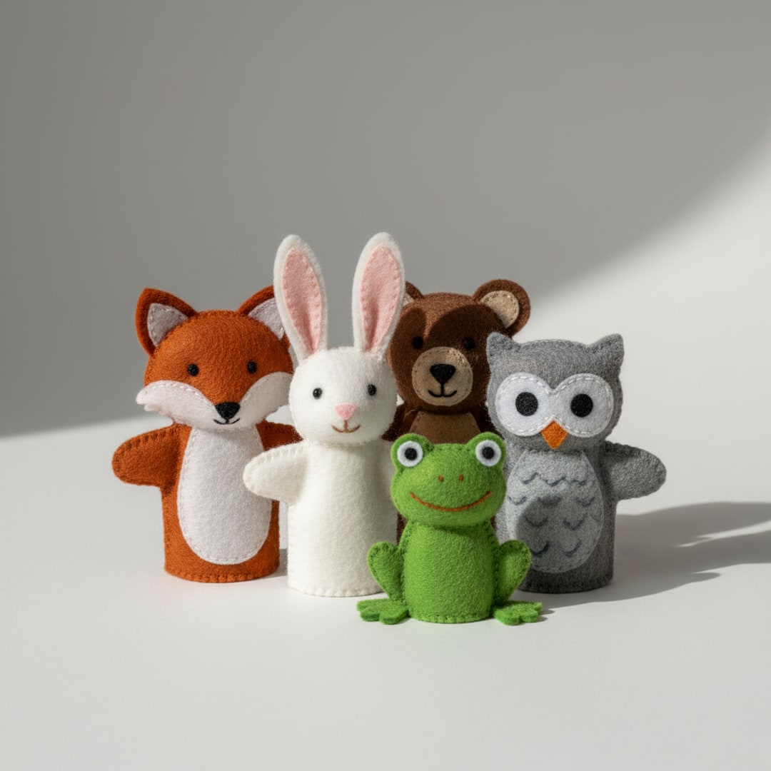 Felt Finger Puppet Set — Spinner Play