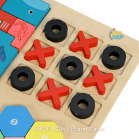 Puzzle Tetris din lemn 4-în-1 educativ