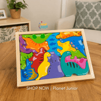 Puzzle mare cu forme din lemn