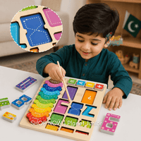 Puzzle din lemn cu cifre și înghețată — numărare