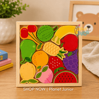 Puzzle din lemn cu animale marine