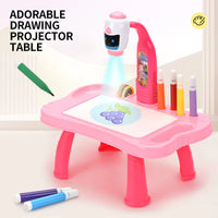 Masă cu proiector de desen — tema navei spațiale