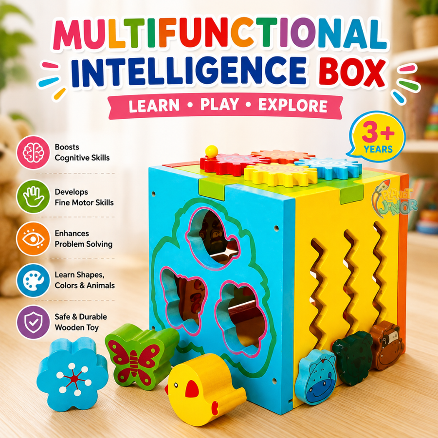 Cutie educativă multifuncțională din lemn